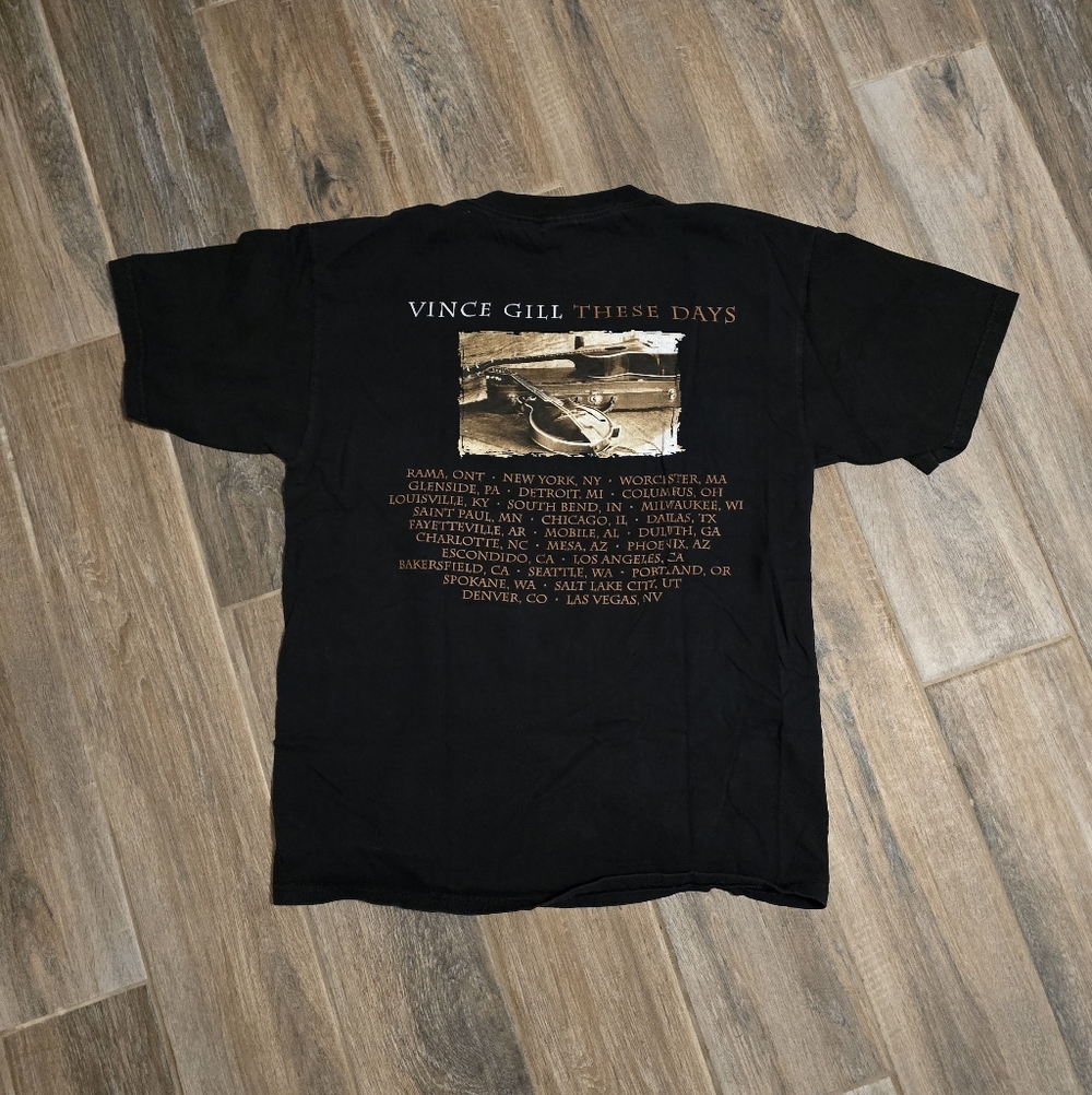 Vintage Y2K Vince Gill Country Music Concert T Shirt